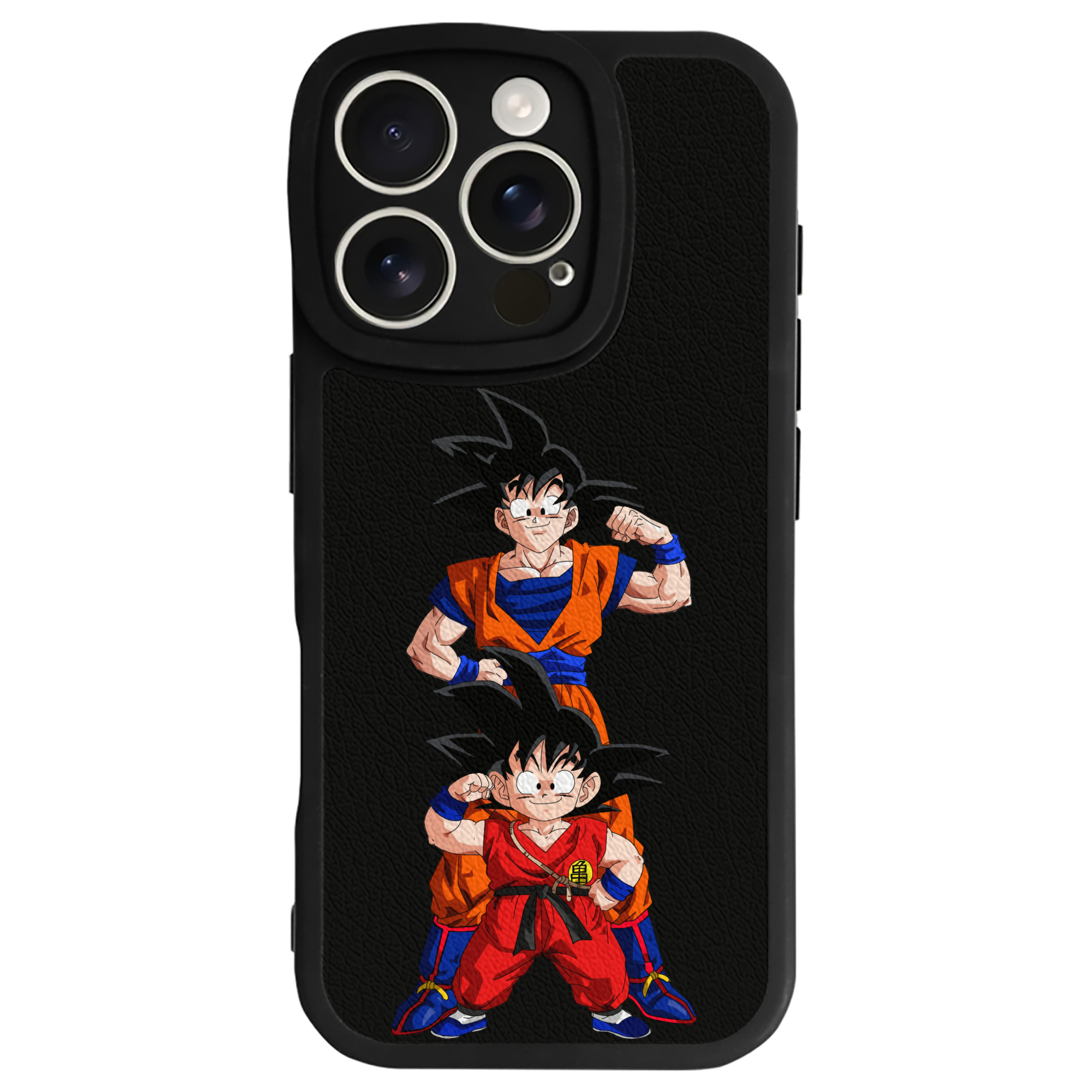 （画像用） ドラゴンボール 孫悟空（そん ごくう）Son Goku カカロット DRAGON BALL Kakarotto 【iPhone 16シリーズ対応】シリコンスマホケース（レザー調） 材質：シリコン